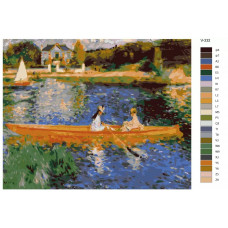 Картина по номерам BRUSHES-PAINTS Пьер Огюст Ренуар Берега Сены в Аньере V-332 40x50см Картина по номерам BRUSHES-PAINTS Пьер Огюст Ренуар Берега Сены в Аньере V-332 40x50см
