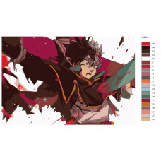 Живопись по номерам BRUSHES-PAINTS Аниме Черный клевер 2 (Black Clover ). Аста (Asuta) Живопись по номерам BRUSHES-PAINTS Аниме Черный клевер 2 (Black Clover ). Аста (Asuta)