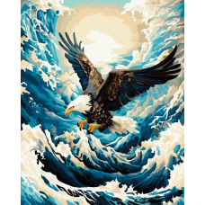 Картина по номерам на холсте ART and Relax Мощь орла 40x50