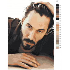 Живопись по номерам BRUSHES-PAINTS Киану Ривз Живопись по номерам BRUSHES-PAINTS Киану Ривз