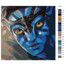 Картина по номерам BRUSHES-PAINTS Аватар Нейтири V-577 40x40 см Картина по номерам BRUSHES-PAINTS Аватар Нейтири V-577 40x40 см