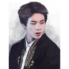 Живопись по номерам Бруталити kpop bts jin Ким Сокджин - 2318