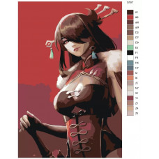 Живопись по номерам BRUSHES-PAINTS Компьютерная игра - Genshin Impact (Геншин Импакт). Бэй Доу Живопись по номерам BRUSHES-PAINTS Компьютерная игра - Genshin Impact (Геншин Импакт). Бэй Доу