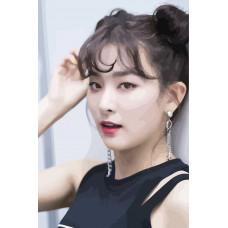 Картина по номерам Бруталити Red velvet kpop СыльГи 5 на холсте 60 x 40