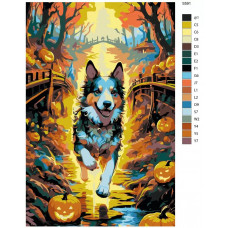 Живопись по номерам BRUSHES-PAINTS Собаки_2