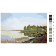 Живопись по номерам BRUSHES-PAINTS Вечер Золотой Плёс