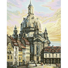 Картина по номерам Цветной Дрезден, 40x50 см
