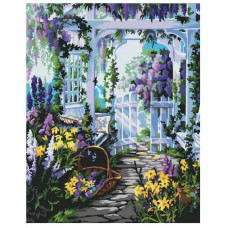 Картина по номерам Fresh Art Беседка в сирени, 40х50 см