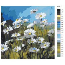 Картина по номерам BRUSHES-PAINTS Поле ромашек W62 40x40 см Картина по номерам BRUSHES-PAINTS Поле ромашек W62 40x40 см