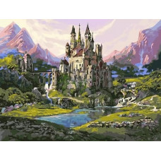 Картина по номерам Paintboy Замок в горах, 40x50 см