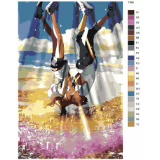 Живопись по номерам BRUSHES-PAINTS Аниме дитя погоды Хина Амано и Ходака Морисима Живопись по номерам BRUSHES-PAINTS Аниме дитя погоды Хина Амано и Ходака Морисима