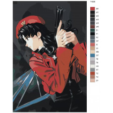 Живопись по номерам BRUSHES-PAINTS Аниме Евангелион Мисато Кацураги Живопись по номерам BRUSHES-PAINTS Аниме Евангелион Мисато Кацураги