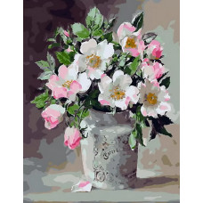 Живопись по номерам Paintboy Белый букет 40x50