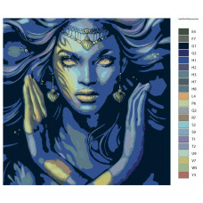 Живопись по номерам Живопись по номерам GPZE-last40x40bleuwoman