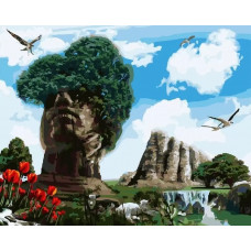 Живопись по номерам Paintboy Сюрреалистическое дерево 40x50