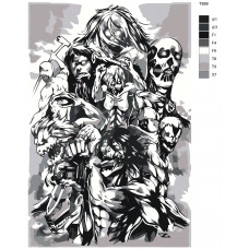 Живопись по номерам BRUSHES-PAINTS Аниме Атака титанов Живопись по номерам BRUSHES-PAINTS Аниме Атака титанов