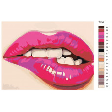 Живопись по номерам BRUSHES-PAINTS Дерзкие губы