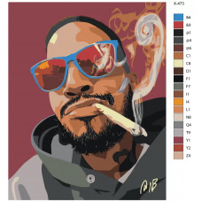 Живопись по номерам BRUSHES-PAINTS Kid Cudi (Кид Кади) Живопись по номерам BRUSHES-PAINTS Kid Cudi (Кид Кади)