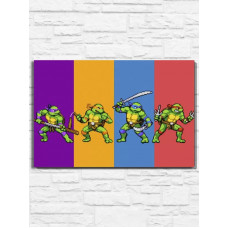 Картина по номерам Бруталити Игра TMNT Teenage Mutant Ninja Turtle Return 9851, 60х40 см