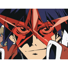 Картина по номерам Бруталити Аниме гуррен лаганн gurren lagann 2392 30х40 на холсте 40x30