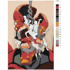 Живопись по номерам BRUSHES-PAINTS Аниме Евангелион. Робот Аски Лэнгли Сорью Живопись по номерам BRUSHES-PAINTS Аниме Евангелион. Робот Аски Лэнгли Сорью