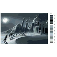 Живопись по номерам BRUSHES-PAINTS Рамадан, мечети, мусульманская община. Караван идущий в ночи к мечете Живопись по номерам BRUSHES-PAINTS Рамадан, мечети, мусульманская община. Караван идущий в ночи к мечете