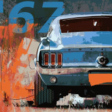 Картина по номерам Красиво Красим Mustang, 50 х 50 см