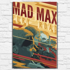 Картина по номерам на холсте Фильм Mad Max Fury Road 14371 В 60x40