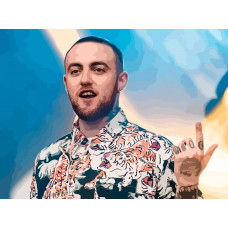 Картина по номерам Бруталити Mac Miller 424 на холсте 40x30