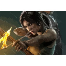 Картина по номерам на холсте Tomb Raider Lara Croft Лара Крофт гробниц 6582 Г 60x40