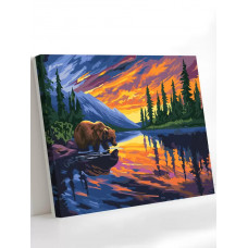 Картина по номерам Art on Canvas Дикое озеро 40х50
