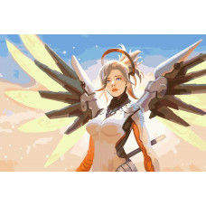 Картина по номерам Красиво Красим Overwatch - Ангел, 60 х 90 см