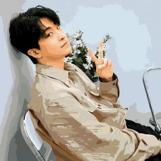 Картина по номерам Красиво Красим GOT7 Ёнджэ Youngjae, 90 х 90 см