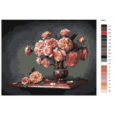 Живопись по номерам BRUSHES-PAINTS Натюрморт - Розы