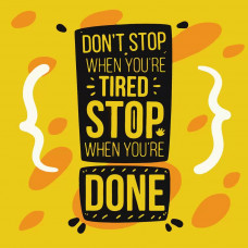 Картина по номерам Красиво Красим Плакат Dont stop, 80 х 80 см