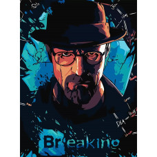Картина по номерам Бруталити Во все тяжкие Breaking Bad Уолтер Уайт 6410 В на холсте 30x40