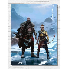 Живопись по номерам NoBrand Игра God of War Ragnarok
