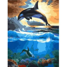 Картина по номерам Paintboy Косатки