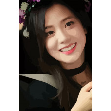 Картина по номерам Бруталити BLACKPINK Kpop Jisoo 931 на холсте 60 x 40