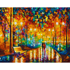 Картина по номерам Paintboy Лавочка на аллее, 40x50