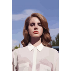 Картина по номерам на холсте Lana Del Rey 330 40X60
