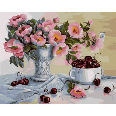 Картина по номерам Paintboy Душистый шиповник, 40x50