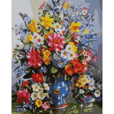 Живопись по номерам Paintboy Весенние цветы 40x50