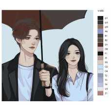 Живопись по номерам BRUSHES-PAINTS Дорама История девятихвостого лиса. Lee Yeon и Nam Ji-ah