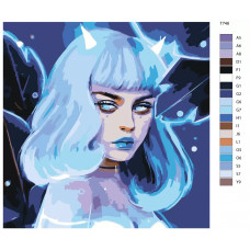 Живопись по номерам BRUSHES-PAINTS Ледяная Девочка