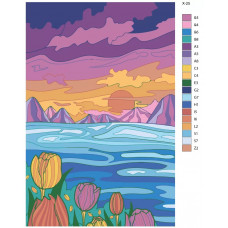 Живопись по номерам BRUSHES-PAINTS Подводный мир