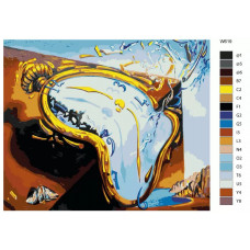 Картина по номерам BRUSHES-PAINTS Постоянство памяти Сальвадор Дали W619 40x50 см Картина по номерам BRUSHES-PAINTS Постоянство памяти Сальвадор Дали W619 40x50 см