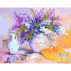 Картина по номерам Белоснежка Солнечный букет, 40x50