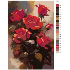 Картина по номерам BRUSHES-PAINTS Цветы R-218 50x70 см