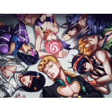 Картина по номерам Бруталити Аниме JOJO 8948 Г на холсте 30 x 40